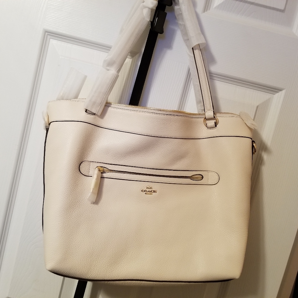 Brand New Off White Coach Handbag - Picture 4 of 6